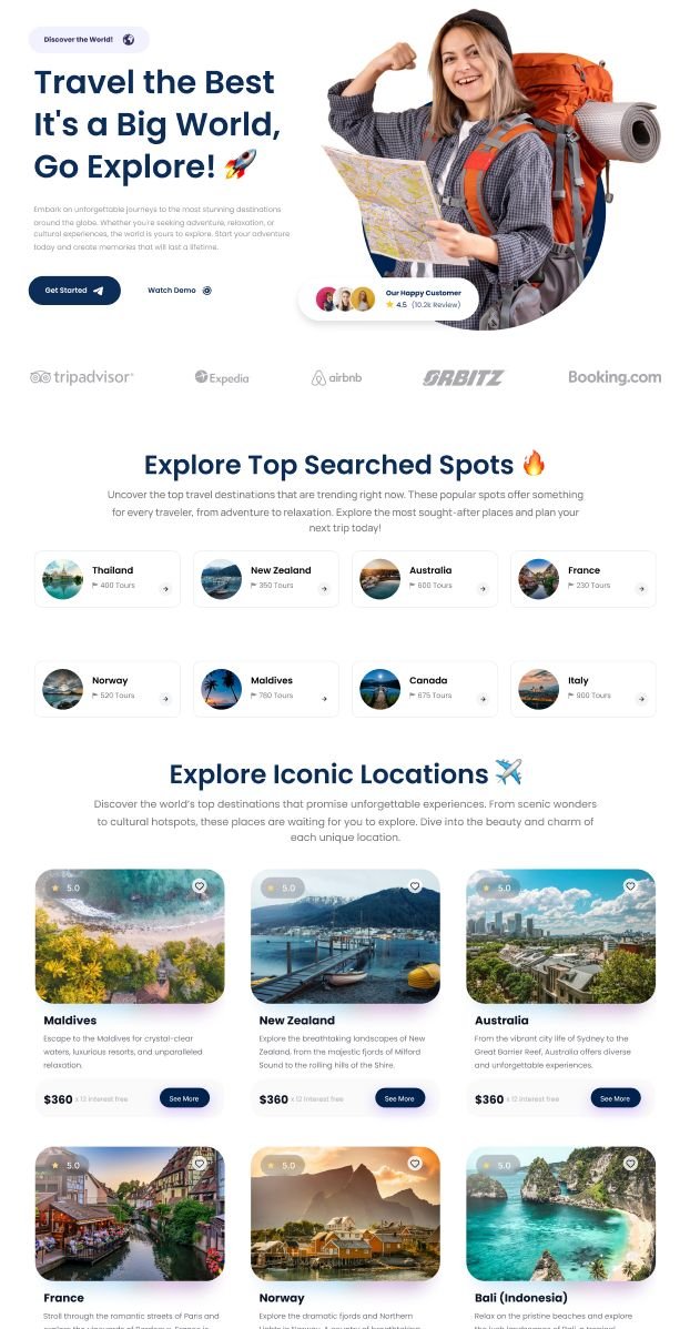 Education website layout design